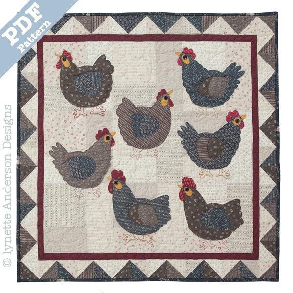 Hens in the Yard Quilt by Lynette Anderson