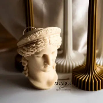 Hera Greek Goddess Bust Statue Candle