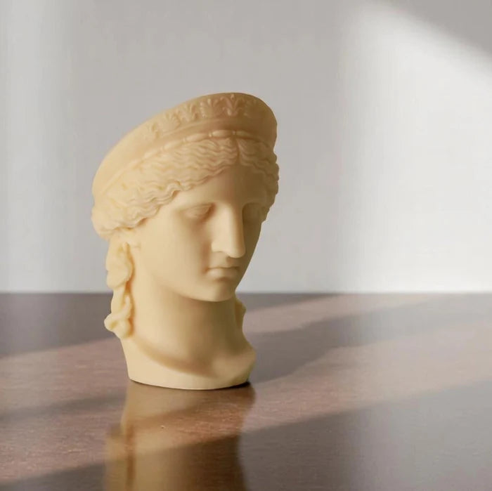Hera Greek Goddess Bust Statue Candle