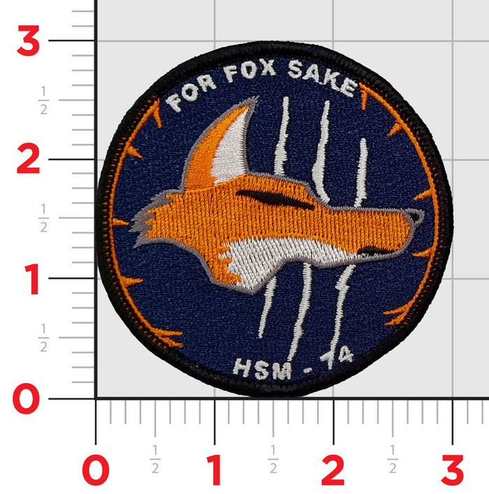 HSM-74 Swamp Fox For Fox Sake Shoulder Patches