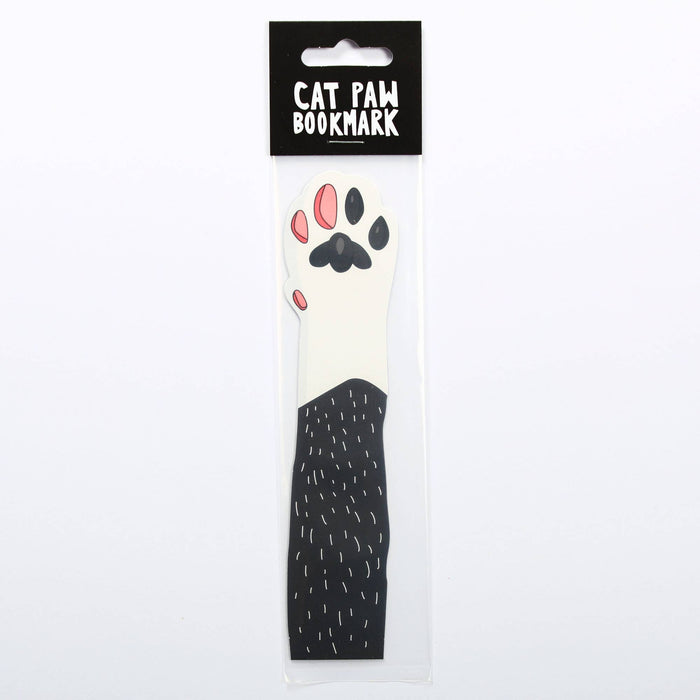 Humdrum Paper - Cat Paw Bookmark - Tuxedo (it's die cut!)