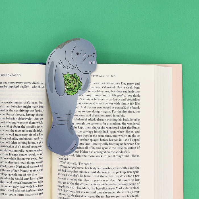 Humdrum Paper - Manatee Bookmark (it's die cut!)