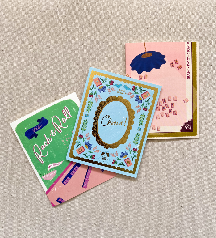 I LOVE YOU Mahjong Greeting Card