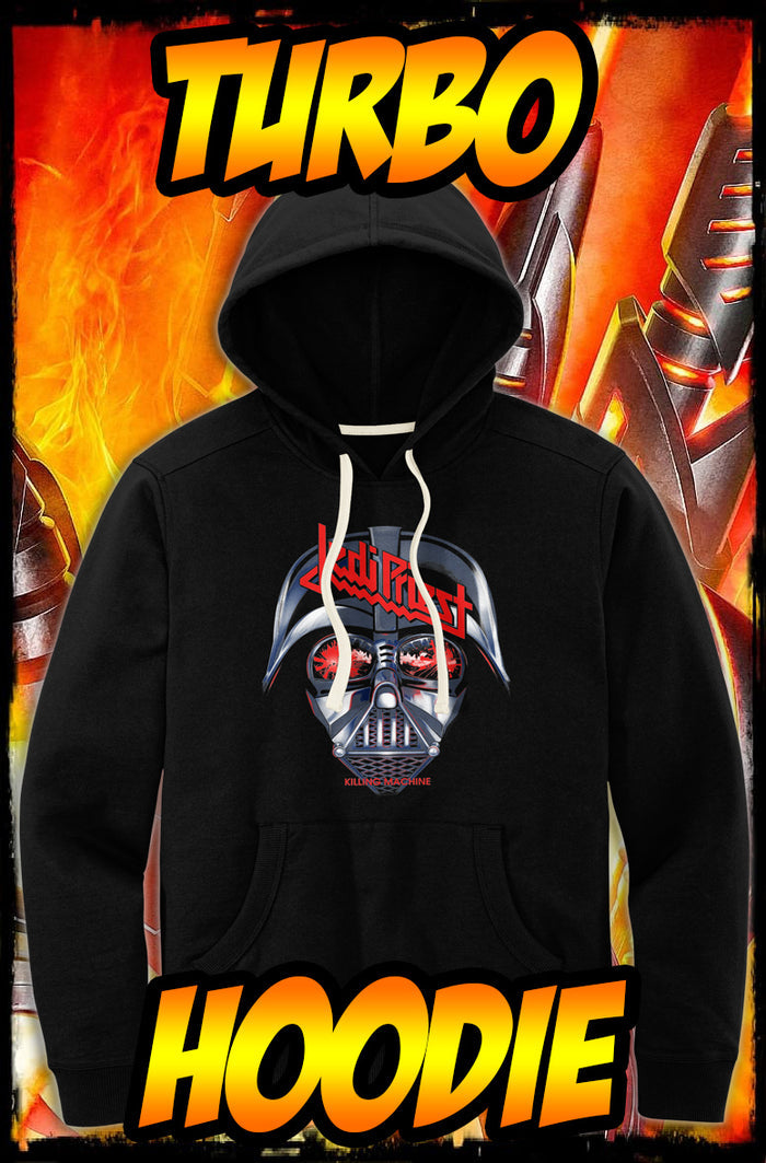 JEDI PRIEST - KILLING MACHINE / DARTH VADER - JUDAS PRIEST HEAVY METAL TURBO HOODIE!