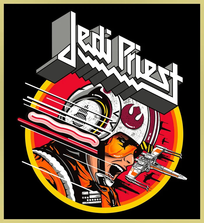JEDI PRIEST - STAR WARS HEAVY METAL TURBO HOODIE!