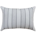 KAMPER WHITE STRIPE MODERN CRAFT THROW PILLOW