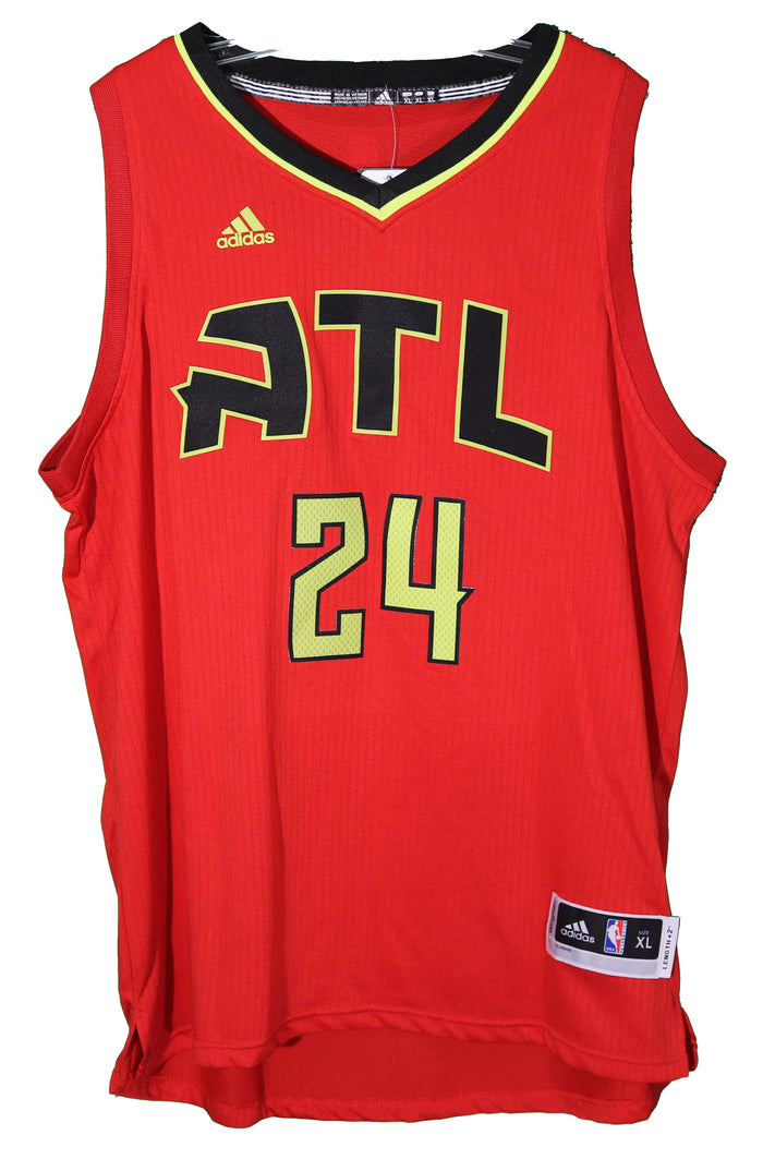 Kent Bazemore Atlanta Hawks Signed Autographed Red #24 Jersey JSA COA