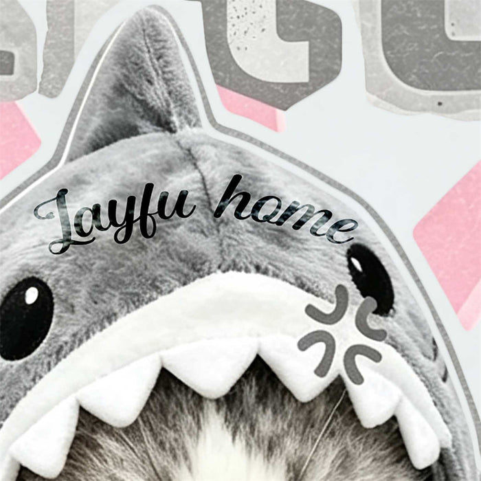 Kitty Cat Shark Meme Graphic T-Shirt – Men's Short Sleeve Street Style Tee