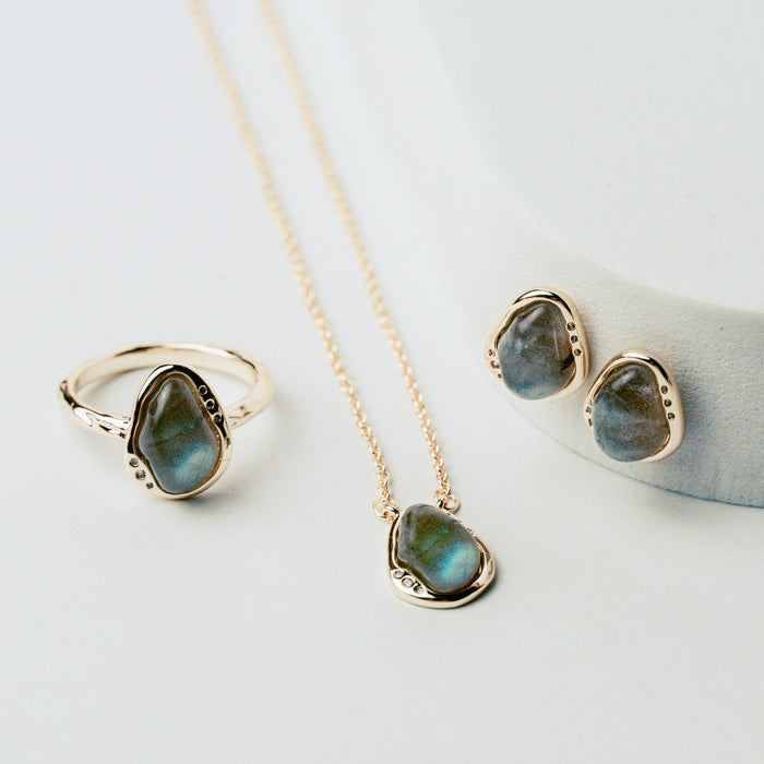 Labradorite Edge Ring
