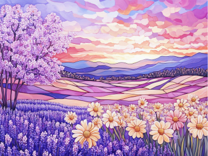 Lavender Fields & Cherry Blossom Trees