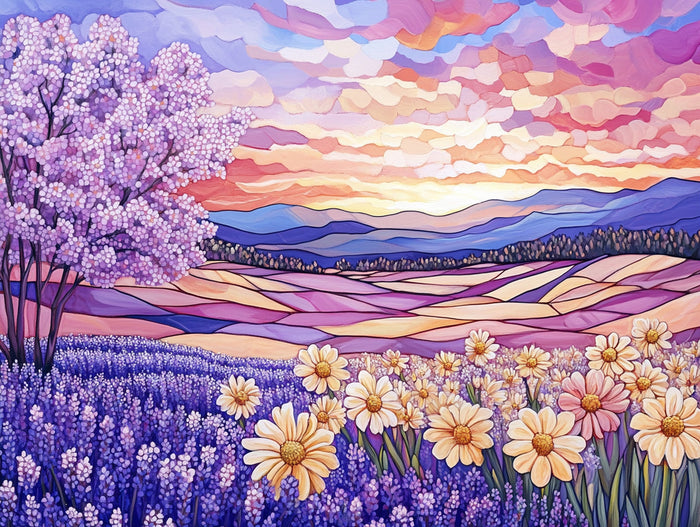 Lavender Fields & Cherry Blossom Trees