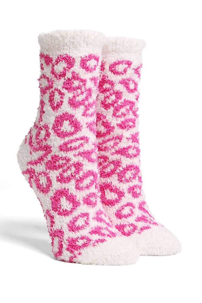 Leopard Mini-Crew Socks