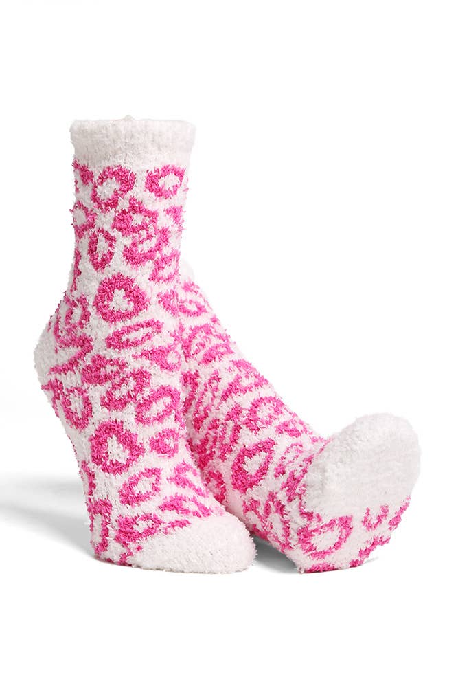Leopard Mini-Crew Socks