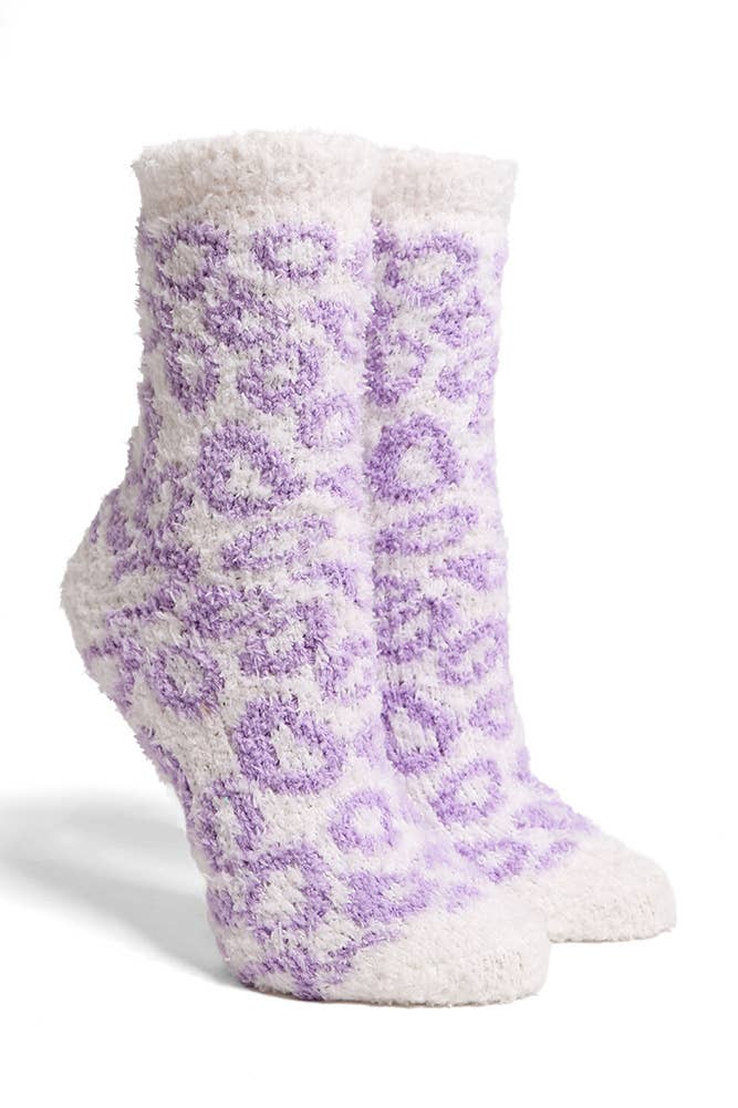 Leopard Mini-Crew Socks