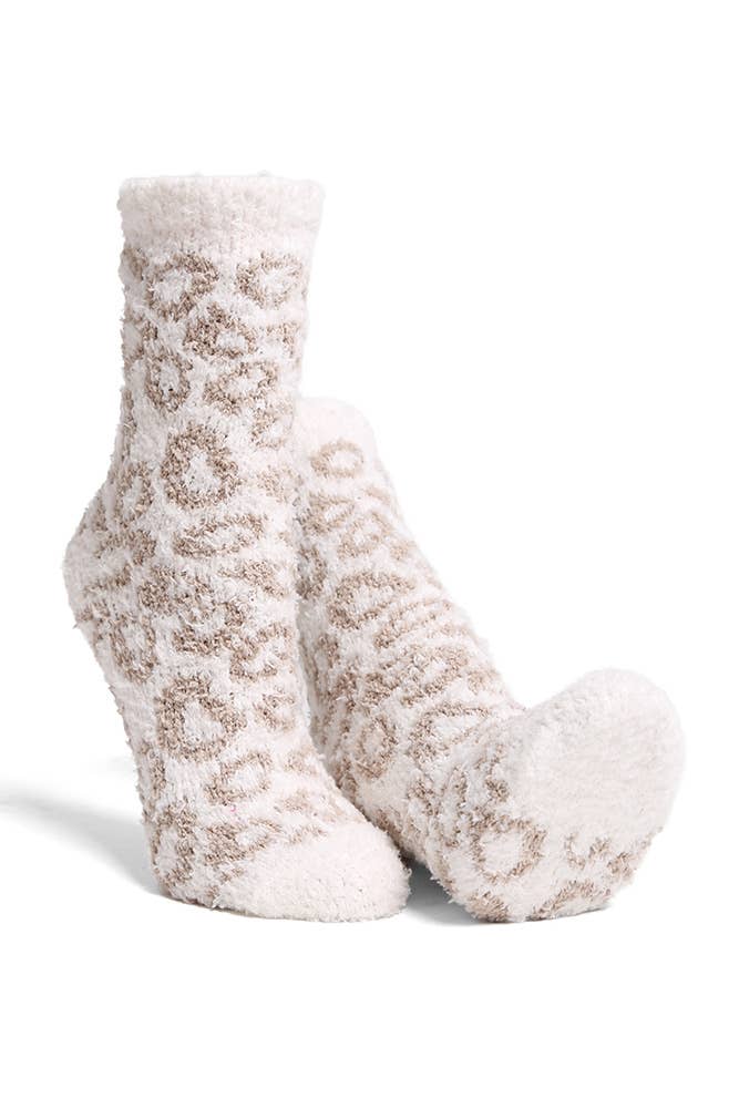 Leopard Mini-Crew Socks