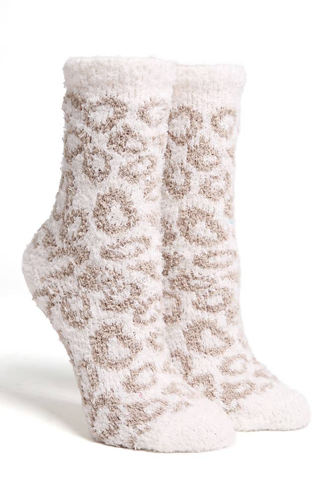 Leopard Mini-Crew Socks