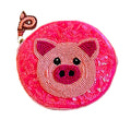 Beaded Coin Purse  Pig