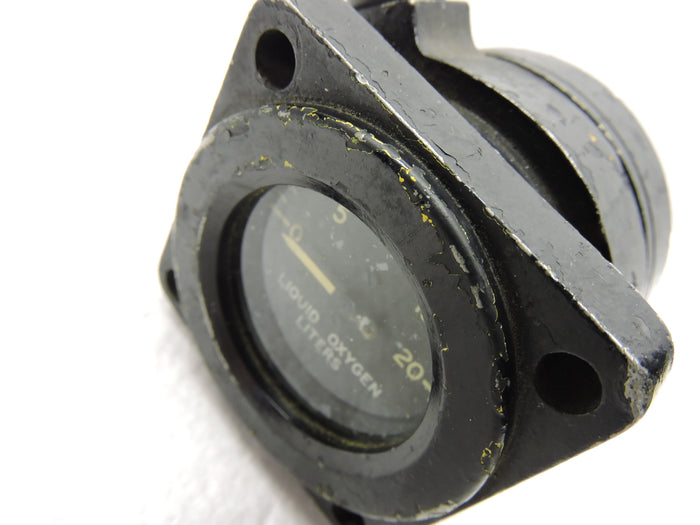 Liquid Oxygen Quantity Indicator, Pressure Gauge, Bendix 2426-558-A2 USAF