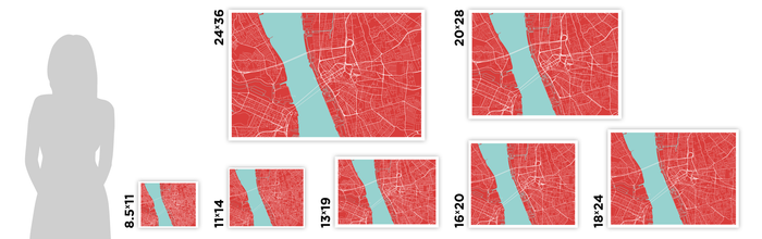 Liverpool Map Print - Choose your color