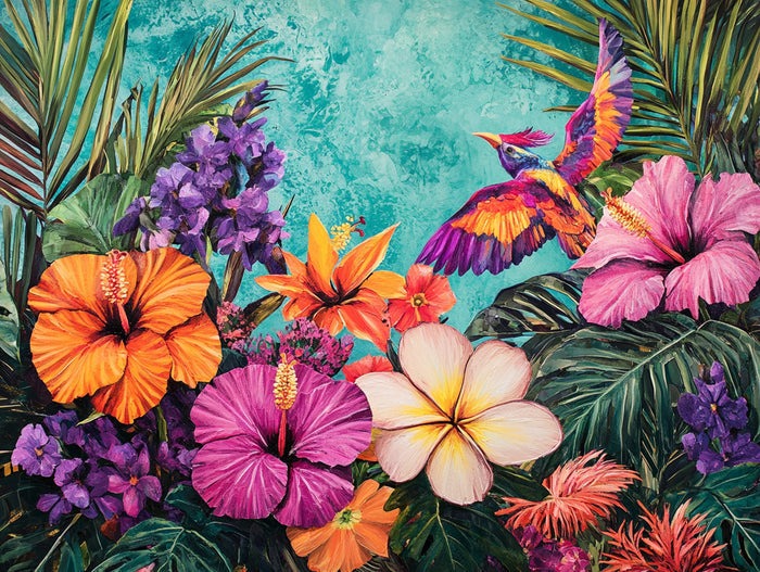 Lush Tropical Bloom Paradise