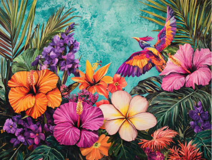 Lush Tropical Bloom Paradise