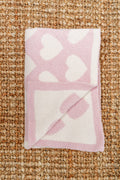 Luxury Cozy Baby Blanket - Pink Hearts
