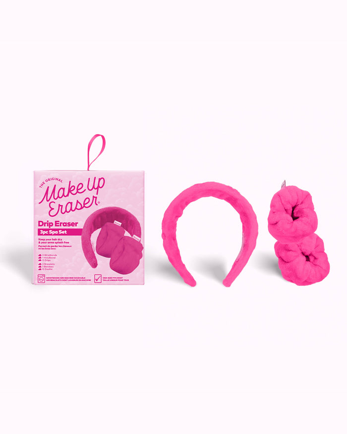 Makeup Eraser Drip Eraser Spa Gift Set (Pink or Sweet Cream)