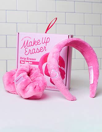 Makeup Eraser Drip Eraser Spa Gift Set (Pink or Sweet Cream)