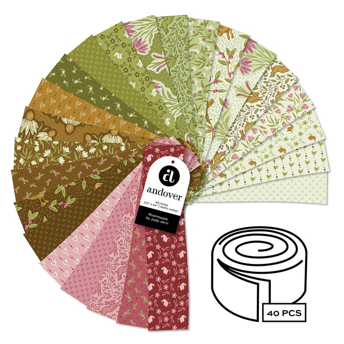 Makower Fabric Pre Cuts Makower Rivermoore Strip Roll - The Sewing Studio