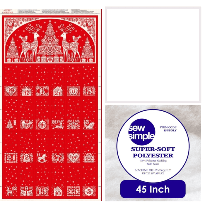 Makower Scandi Christmas Advent Panel Bundle