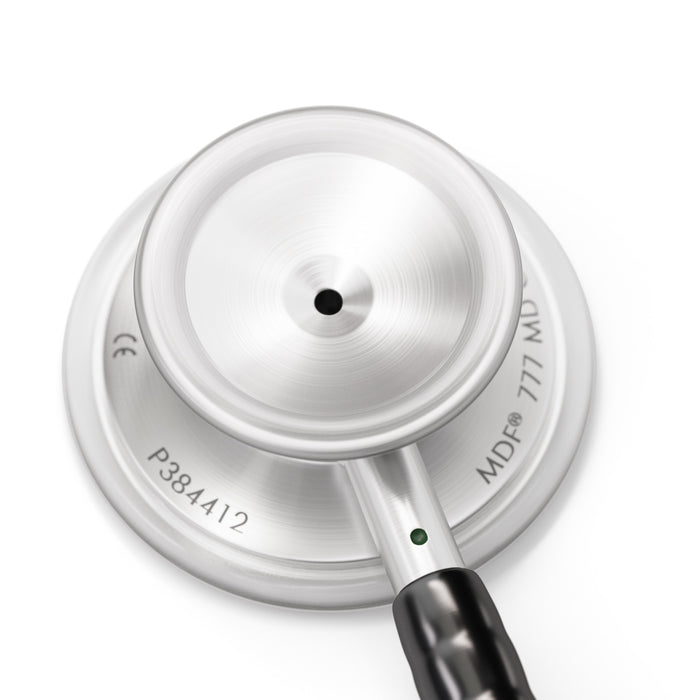 Stethoscope MDF Instruments MD One Stainless Steel Adult Dual Head NoirNoir Black Custom Stethoscope Engraving