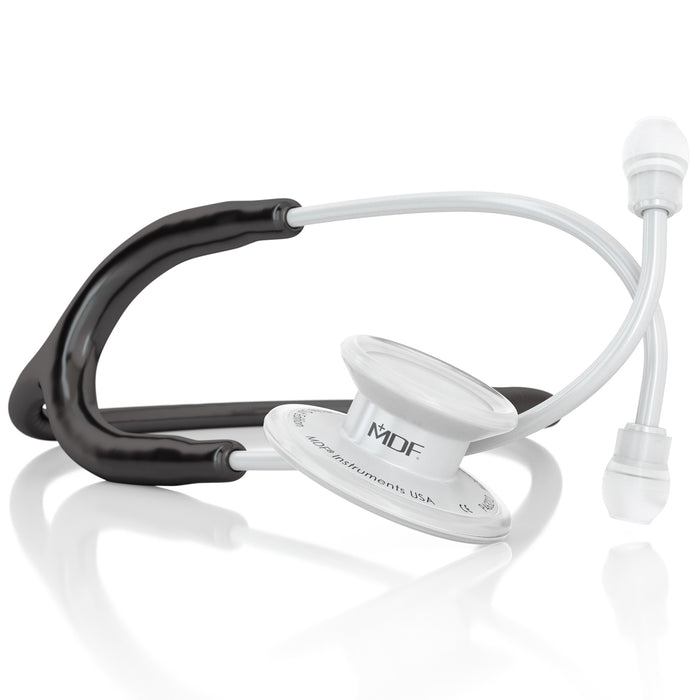 Stethoscope MDF Instruments MD One Stainless Steel Adult Dual Head Black and WhiteOut