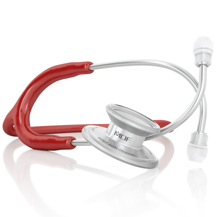 Stethoscope MDF Instruments MD One Stainless Steel Adult Dual Head Napa Burgundy Red