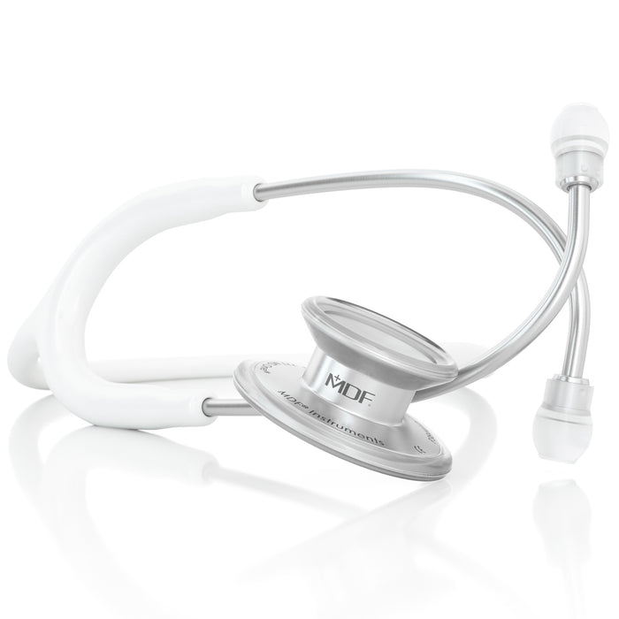 Stethoscope MDF Instruments MD One Stainless Steel Adult Dual Head BlaBlanc White