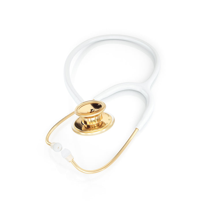 Stethoscope MDF Instruments MD One Stainless Steel Adult Dual Head Gold and White