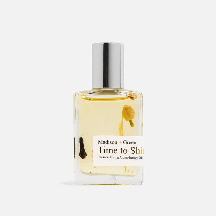 M+G "Time to Shine” Stress-Relieving Aromatherapy Body Oil Traveler