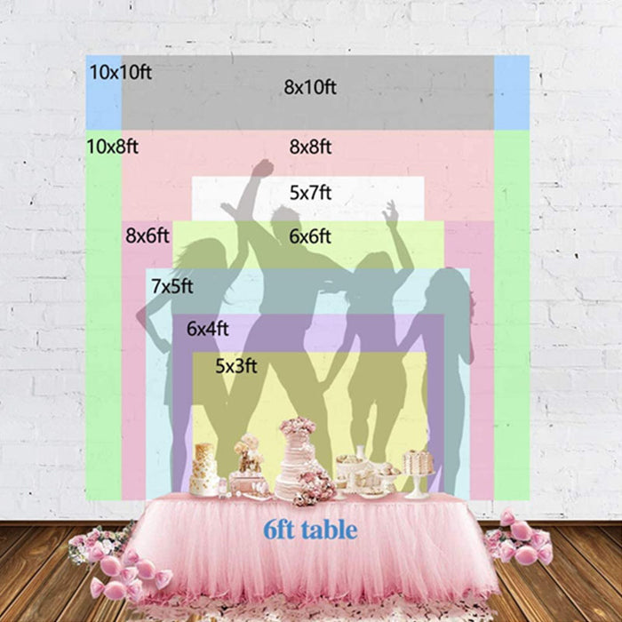 Mocsicka Purple Flowers and Gold Dots Sweet Girl Baby Shower Backdrop