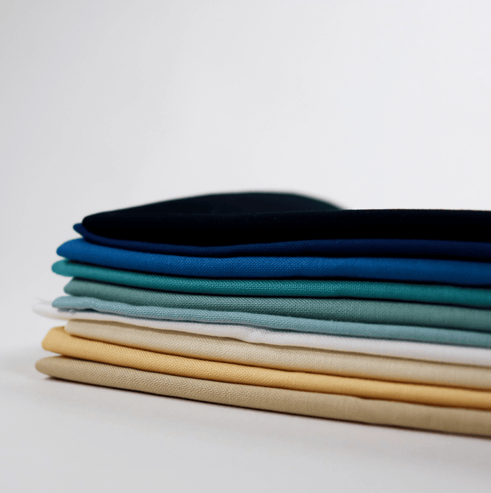 Moda Fabric Pre Cuts Moda Bella Solids Cornish Beach 10 Piece Fat Quarter Bundle - The Sewing Studio