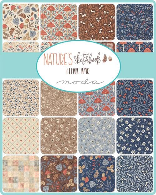 Moda Fabric Pre Cuts Moda Natures Sketchbook Layer Cake - The Sewing Studio