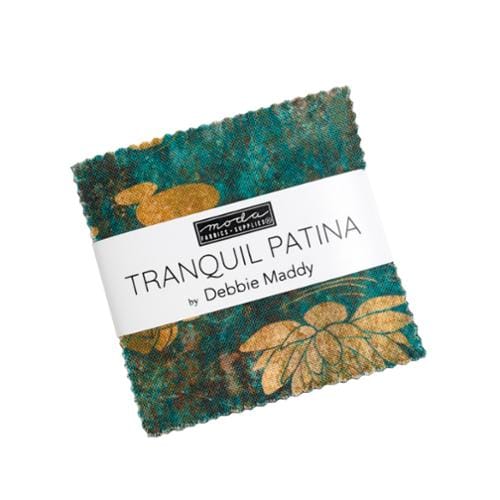 Moda Fabric Pre Cuts Moda Tranquil Patina Mini Charm - The Sewing Studio