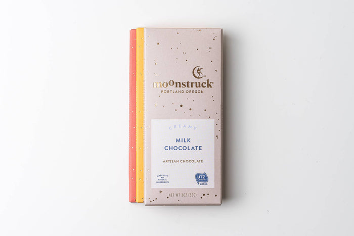 Moonstruck Chocolate Creamy Milk Chocolate Bar