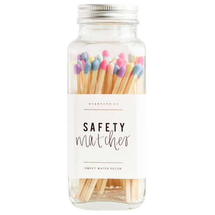 Multicolor Rainbow Safety Matches (60 3.75" Matchsticks)