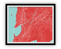Mumbai Map Print - Choose your color