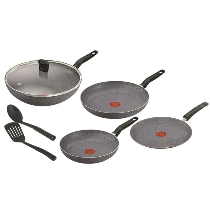 Natura Marble, Set of 7 Frying pans Frying Pan Natura Marble, Set of 7 Frying pans Natura Marble, Set of 7 Frying pans Tefal