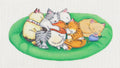 Needlepoint Canvas: Sleeping Kitties