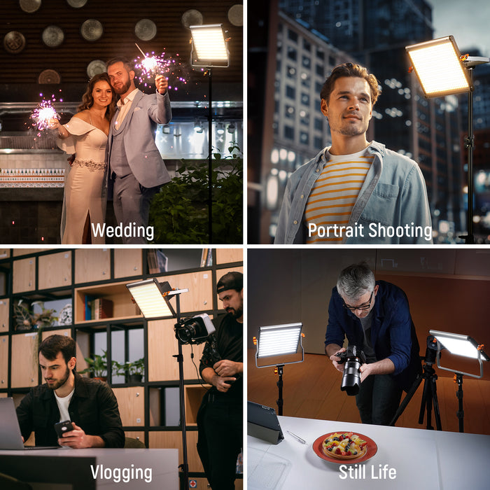 Wide Applications of the NEEWER 2 Pack NL480 Bi-Color LED Panel Light Kit
