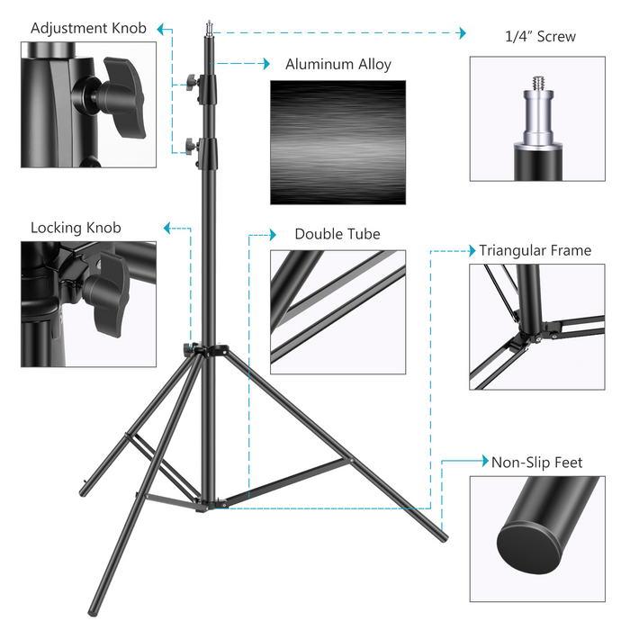 Product detail of the NEEWER ST-300SB 300cm Light Stand