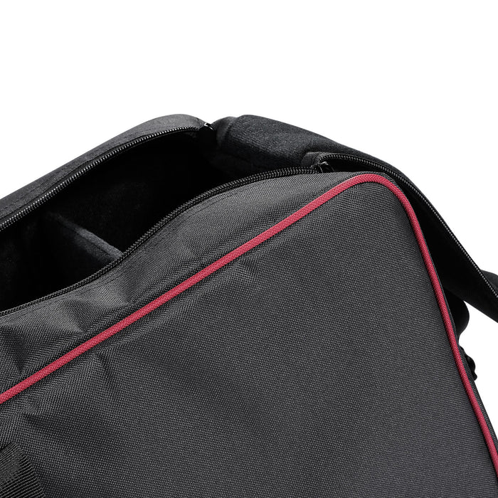 The shoulder strap makes it more convenient when you are out and on your way.