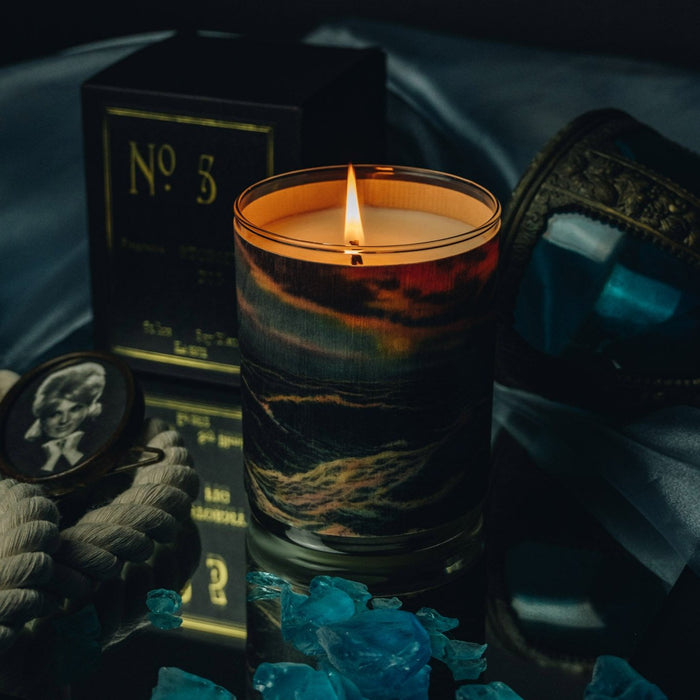 No. 5 Stormy Black Fig Wood Candle