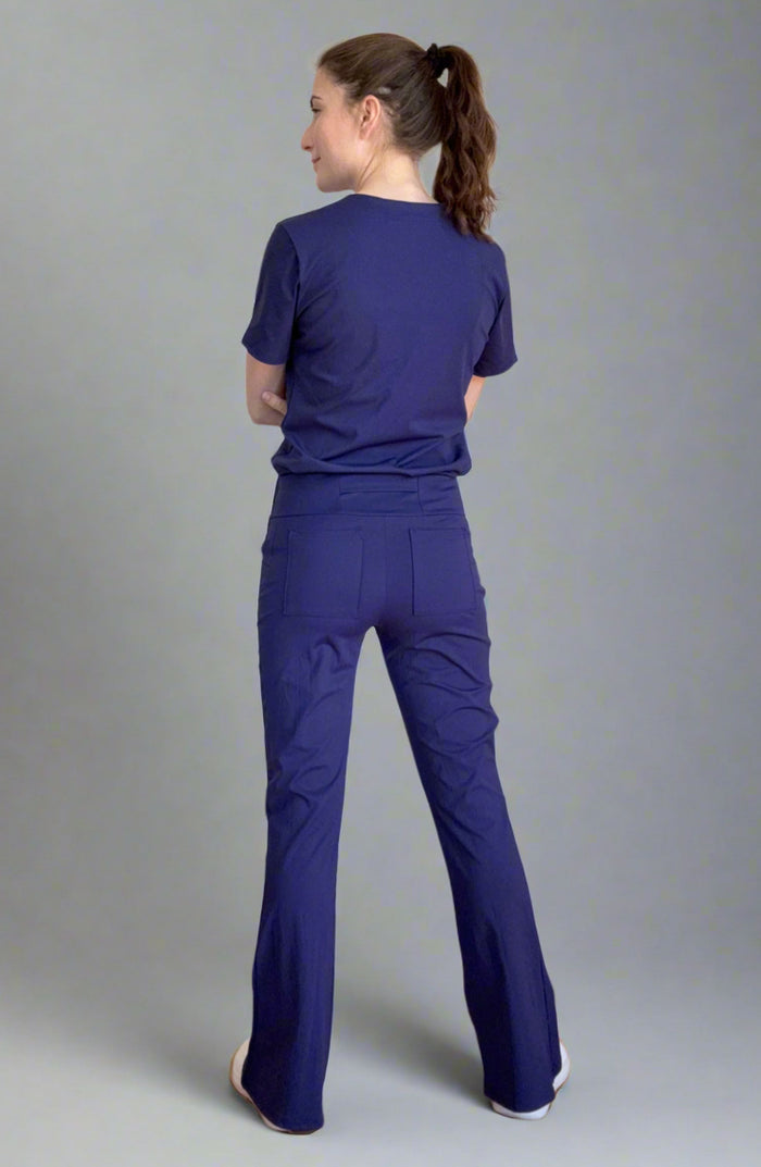 Women's Scrubs Bootcut Pants Dark Navy OliveUs MDF Instruments